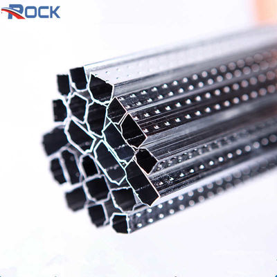 Insulated Glass Aluminum Spacer Bar 6mm Seamless Welding Line Bendable