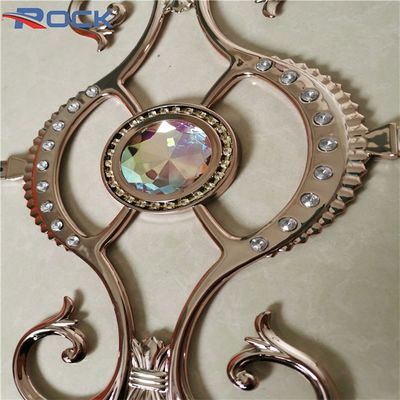 Rose Gold Georgian Bar Flower Electroplating Georgian Bar Glass For Upvc Doors