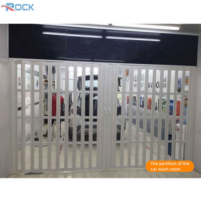 Flame Retardant PVC Sliding Folding Partition Odor Proof Easy Cleaning