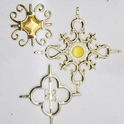 Luxuoso Acabamento Redondo Dourado 707 em Alumínio para Decoração de Portas Francesas e Janelas