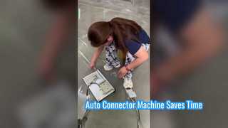 máquina de inserção de conector espaçador automático